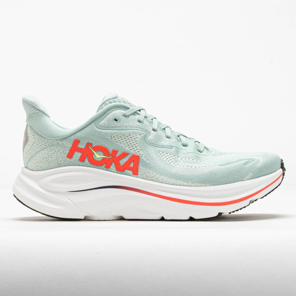 Hoka Clifton 10 Men's  - SAGE / NEON FLAME