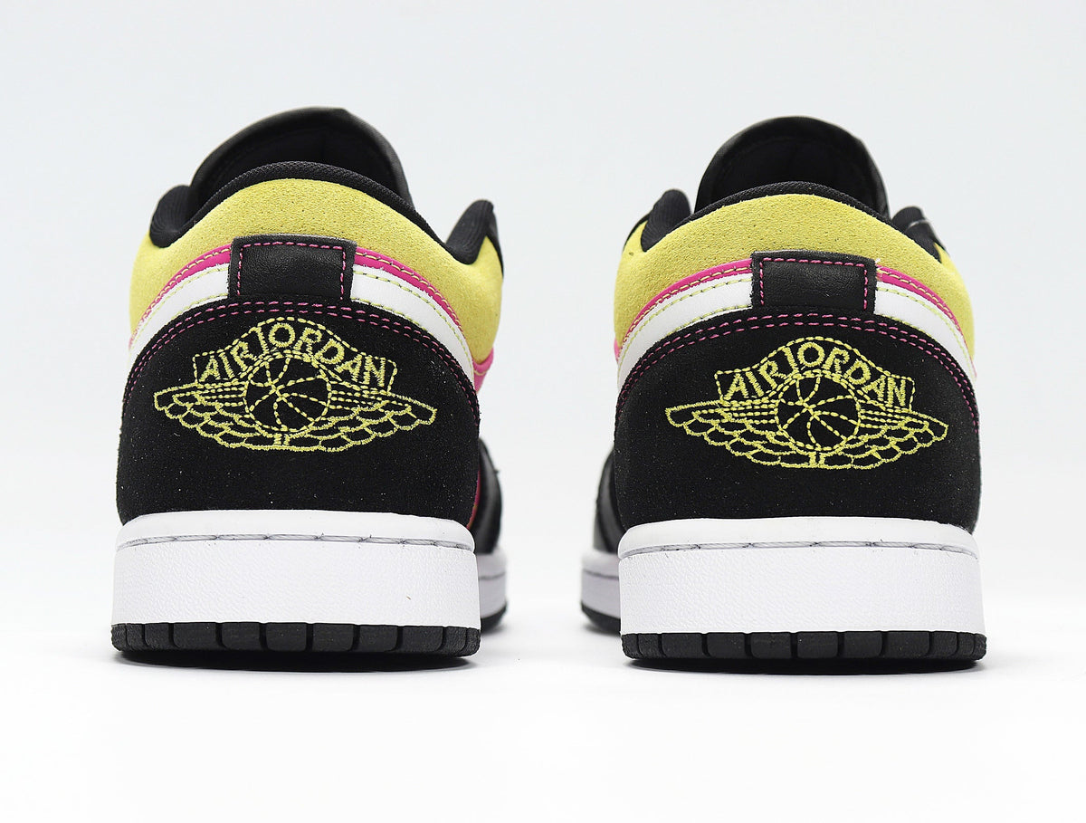 Nike Air Jordan 1 Low Yellow Pink Black Sneakers CW5564-001