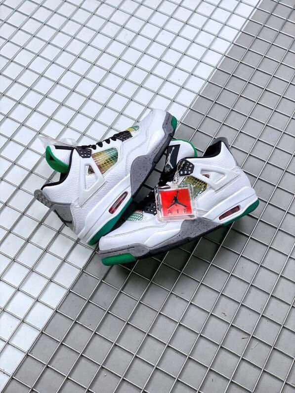 Air Jordan 4 Do the Right Thing White Basketball Sneakers