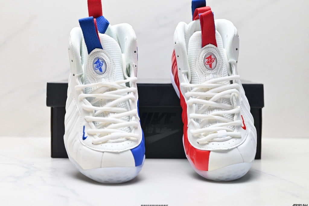 Nike Air Foamposite One Penny Hardaway White Blue Red Sneakers