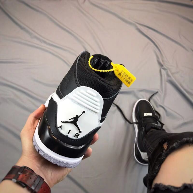 Air Jordan Legacy 312 High-Top Sneakers Black and White