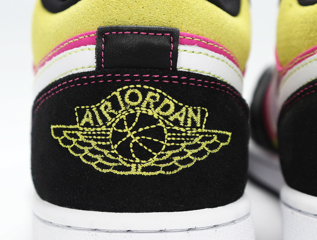 Nike Air Jordan 1 Low Yellow Pink Black Sneakers CW5564-001