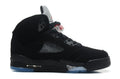 Jordan Air Jordan 5 Retro Black and Silver High-Top Sneakers