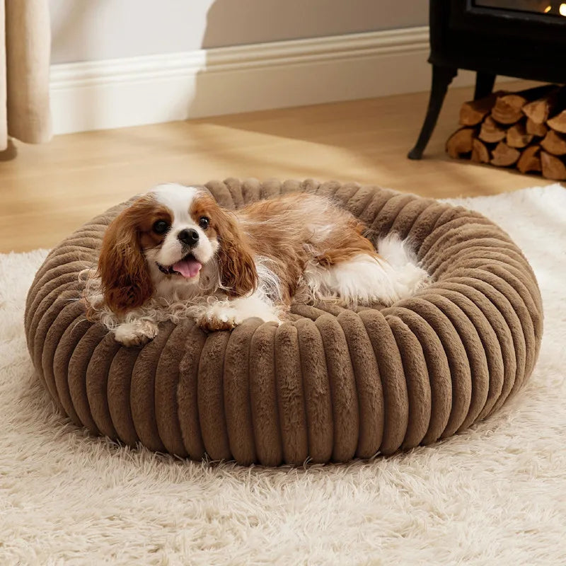 SnuggleNest Rabbit Plush Pet Bed – Cozy Comfort for Cats & Dogs