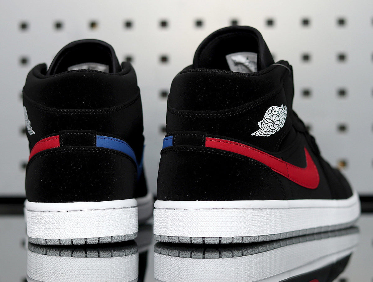 Jordan 1 Retro High Black Red Blue Sneakers 554725-065