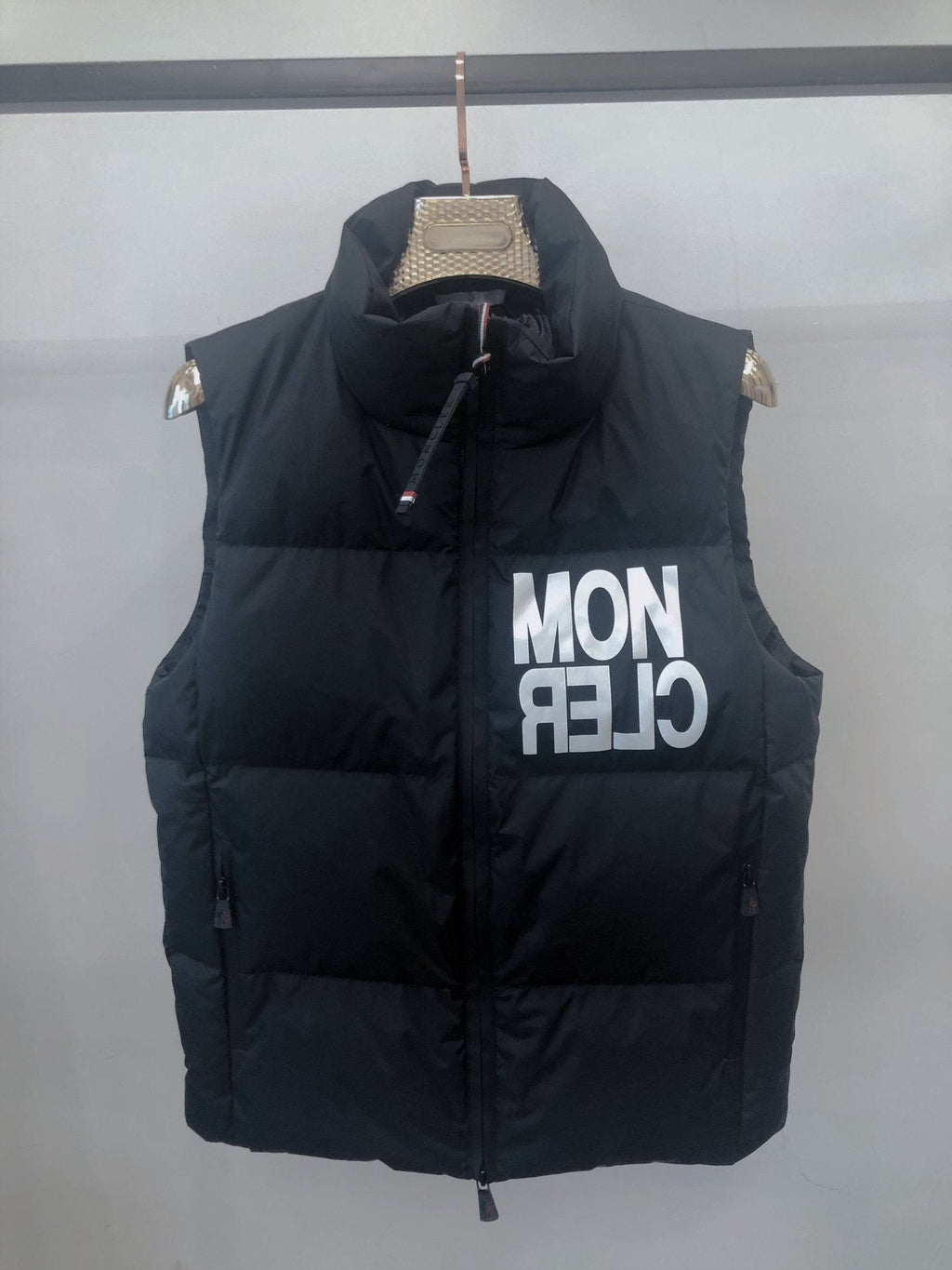 Moncler Black Quilted Down Vest
