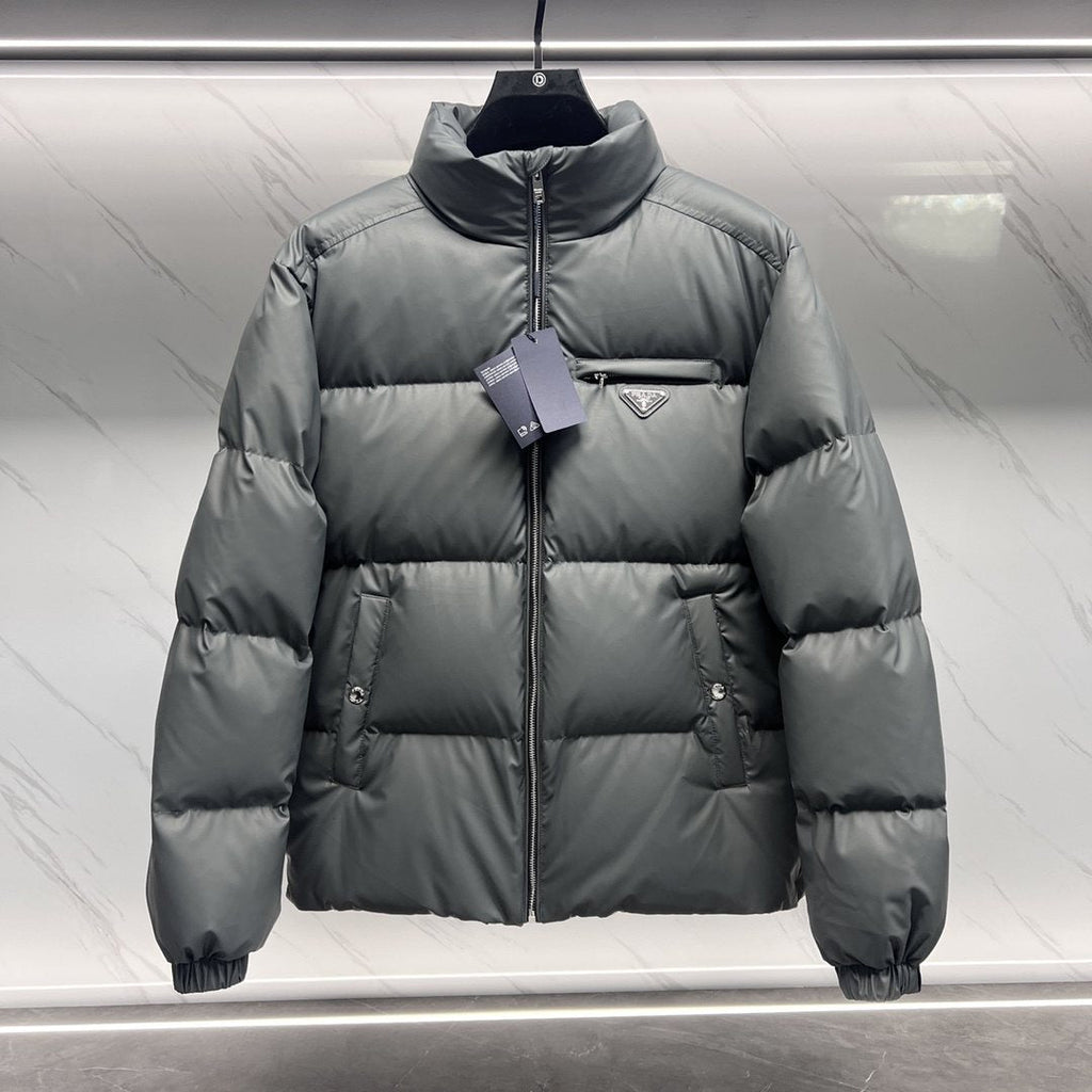 Prada Quilted Stand-Collar Puffer Jacket