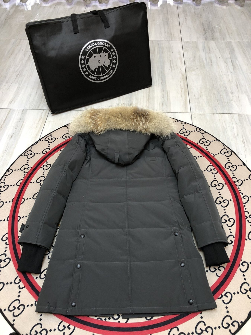 Canada Goose Women's Quilted Long Down Jacket