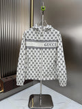 Gucci Hooded Contrast Stripe Jacket