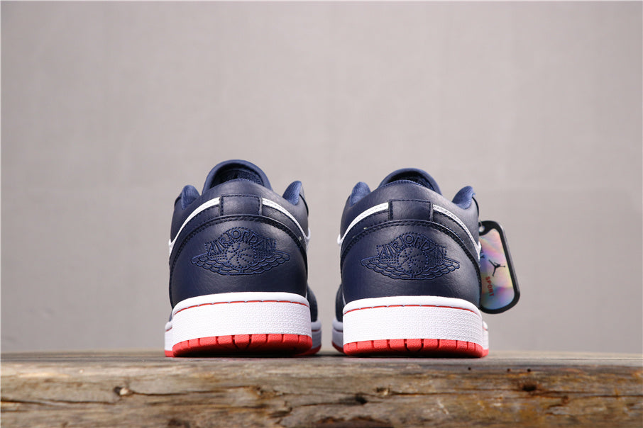 Air Jordan 1 Low Midnight Navy White 553558-481 Sneakers