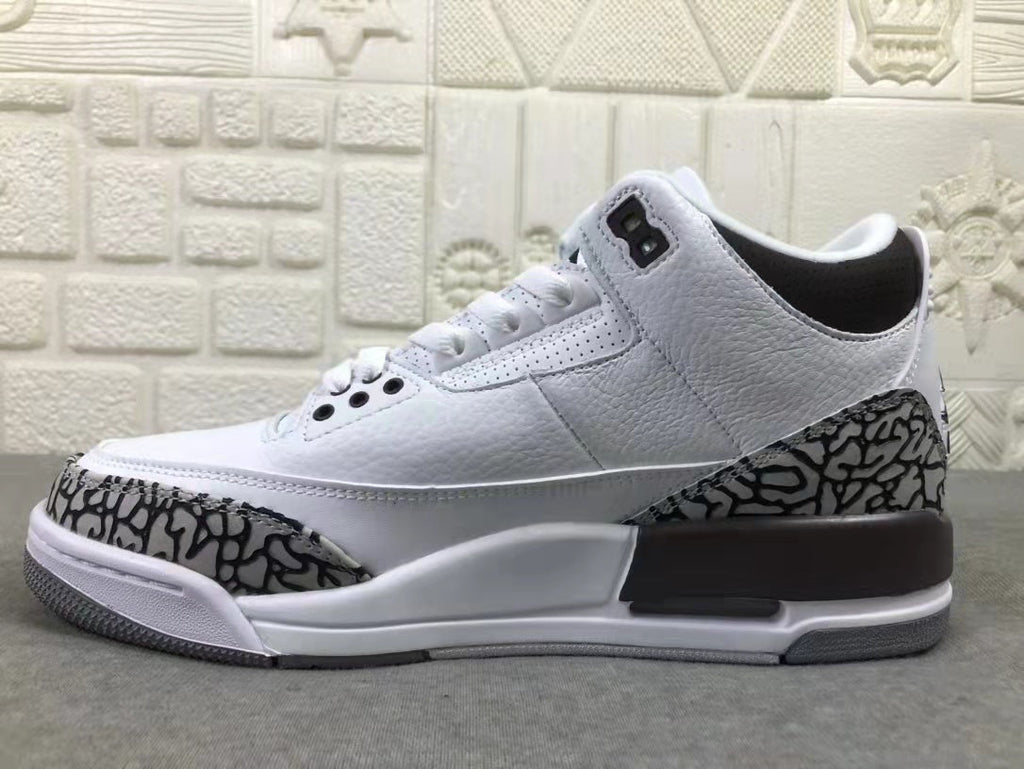 Jordan Air Jordan 3 Women's White Brown Sneakers DH3434-110