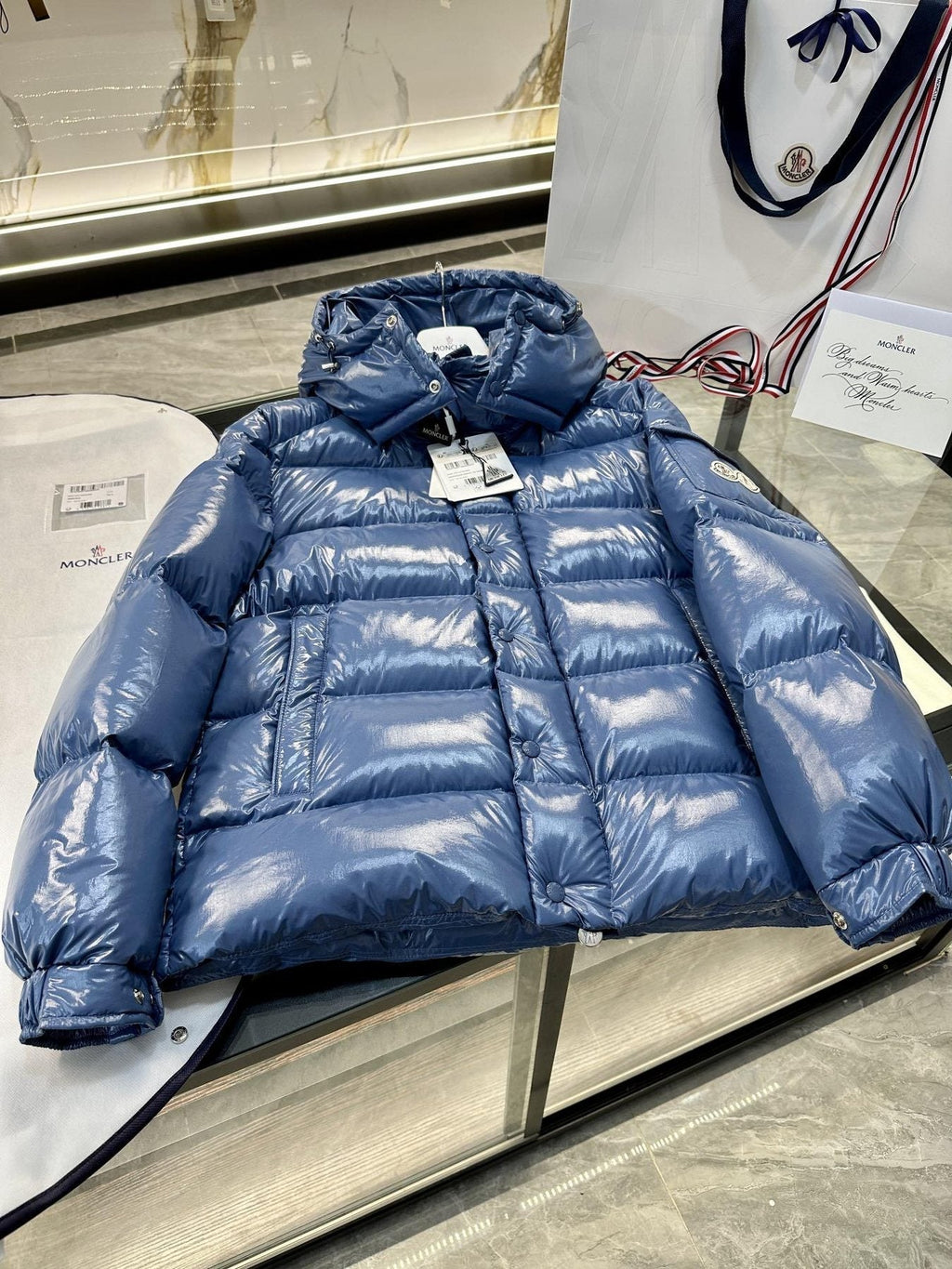 Moncler Maya Hooded Puffer Coat