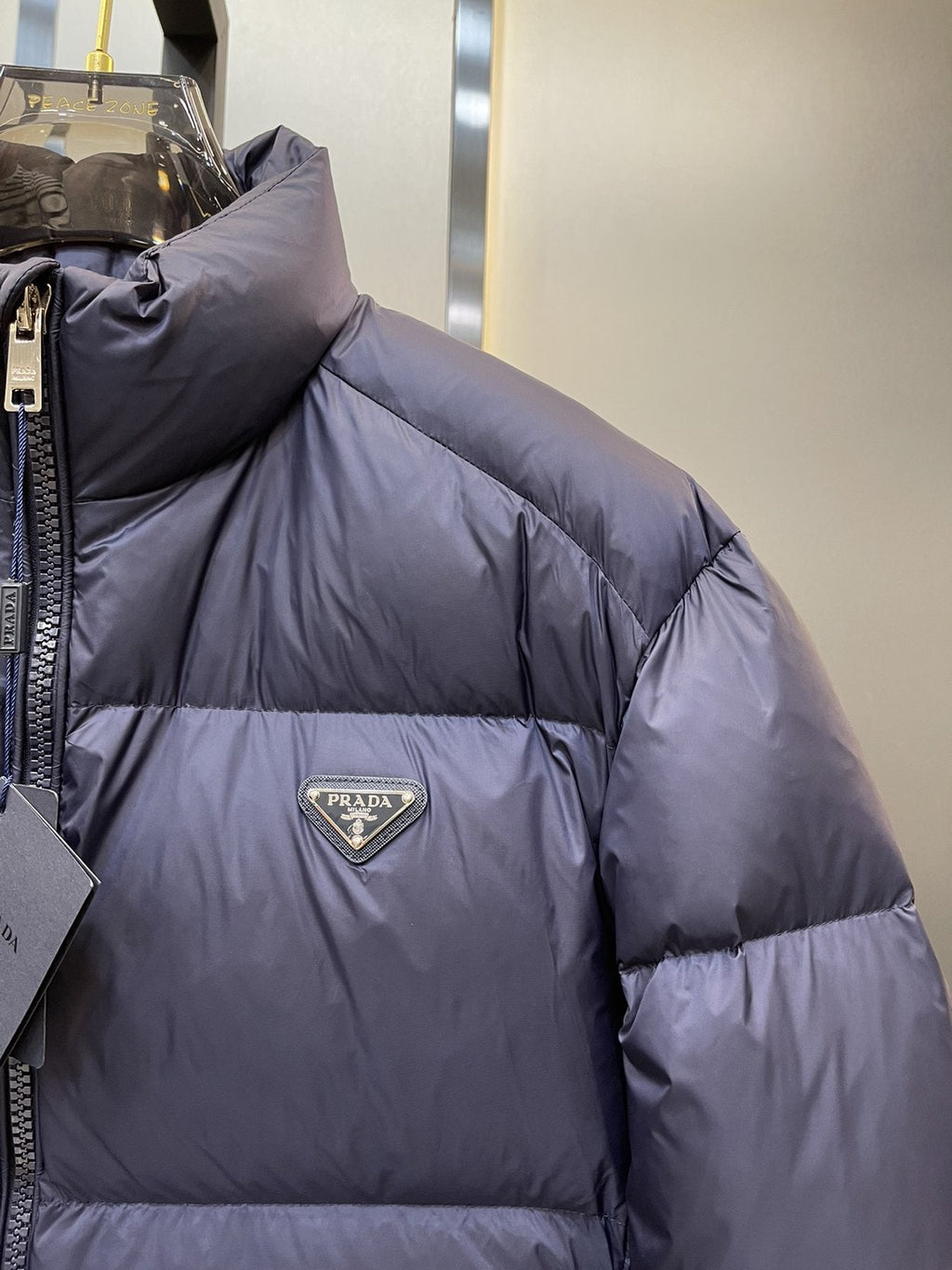 Prada Quilted Stand-Collar Puffer Jacket